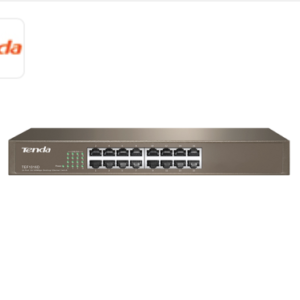 Switch Ethernet 16 Puertos LAN 10_100 Metal Tenda